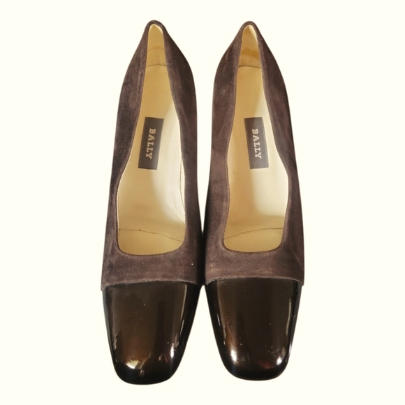 Bally Women's Vintage Brown Patent Leather and Suede Made In Italy Heels 9 1/2 C - Picture 9 of 9